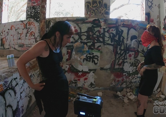 070622_cheri_and_brille_making_art_painting_graffiti_while_nude_and_laying_topless_at_a_beach